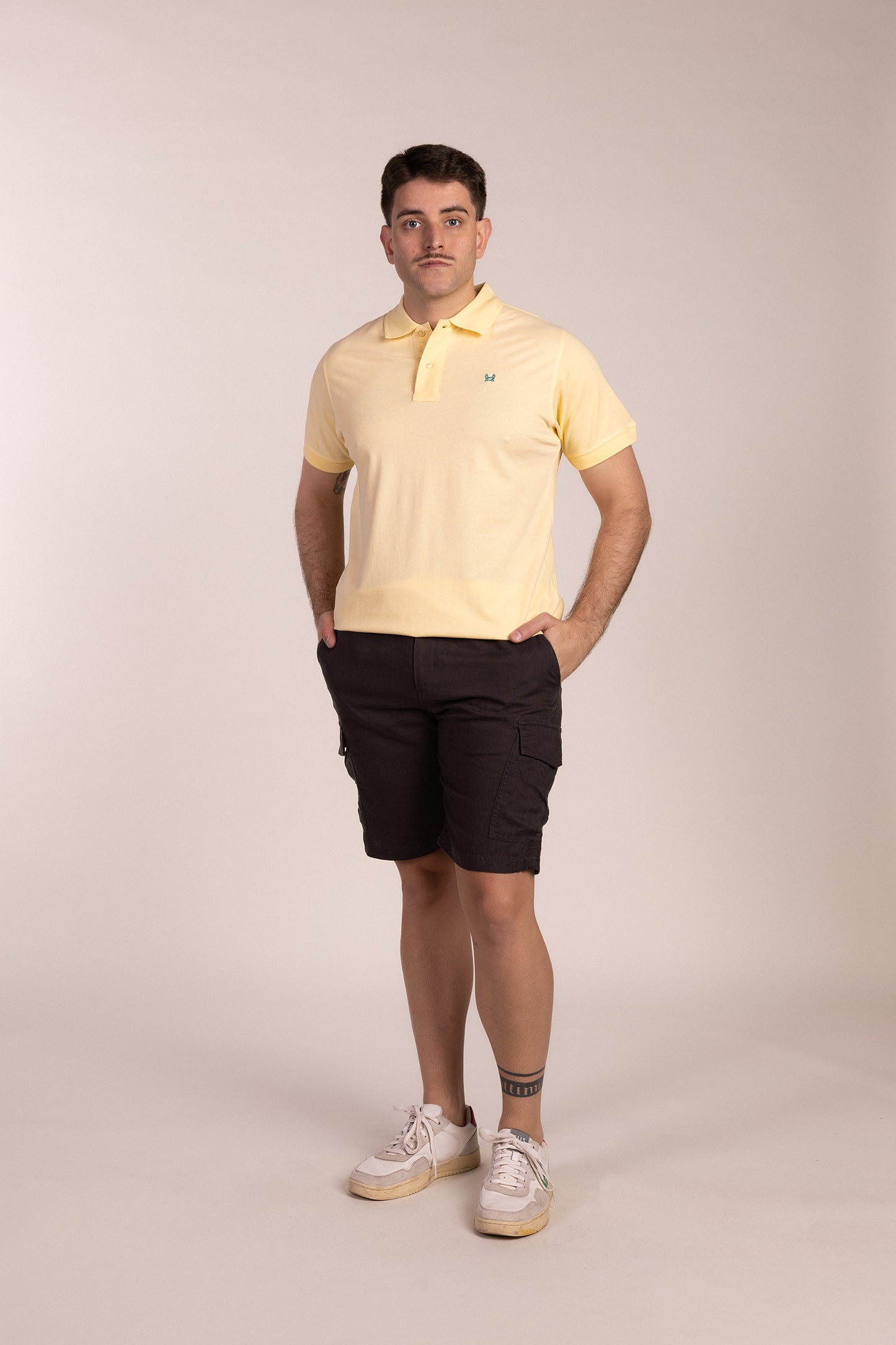 Bermuda Lino Cargo Gris Oscuro