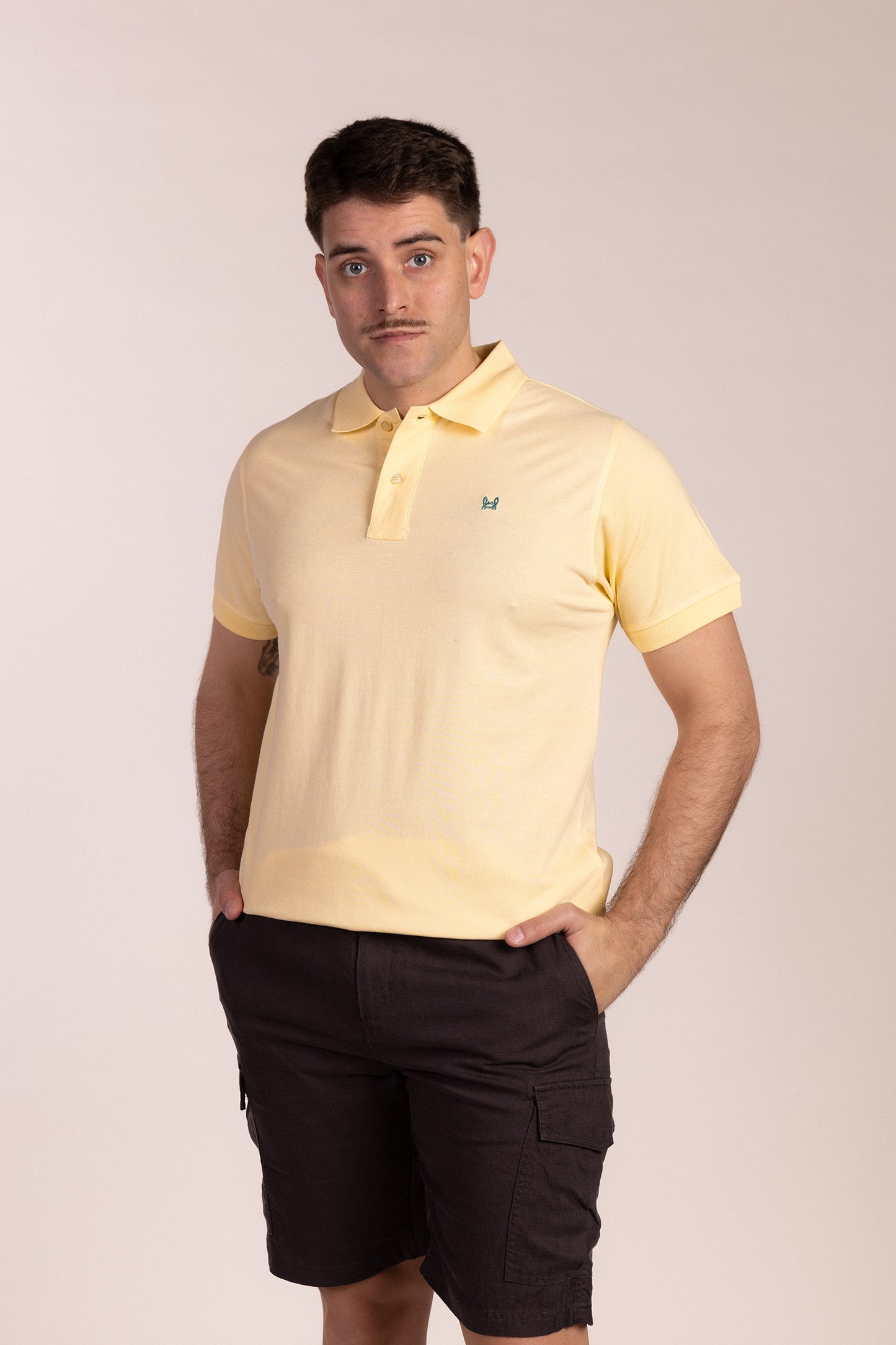 Polo Básico Manga Corta Vainilla