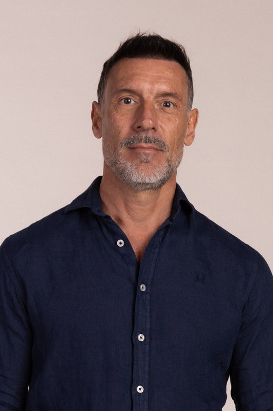 Camisa Lino Azul Marino | Lanzarote