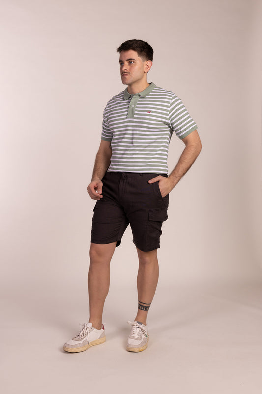 Polo Rayas Verde Oliva | Marsella