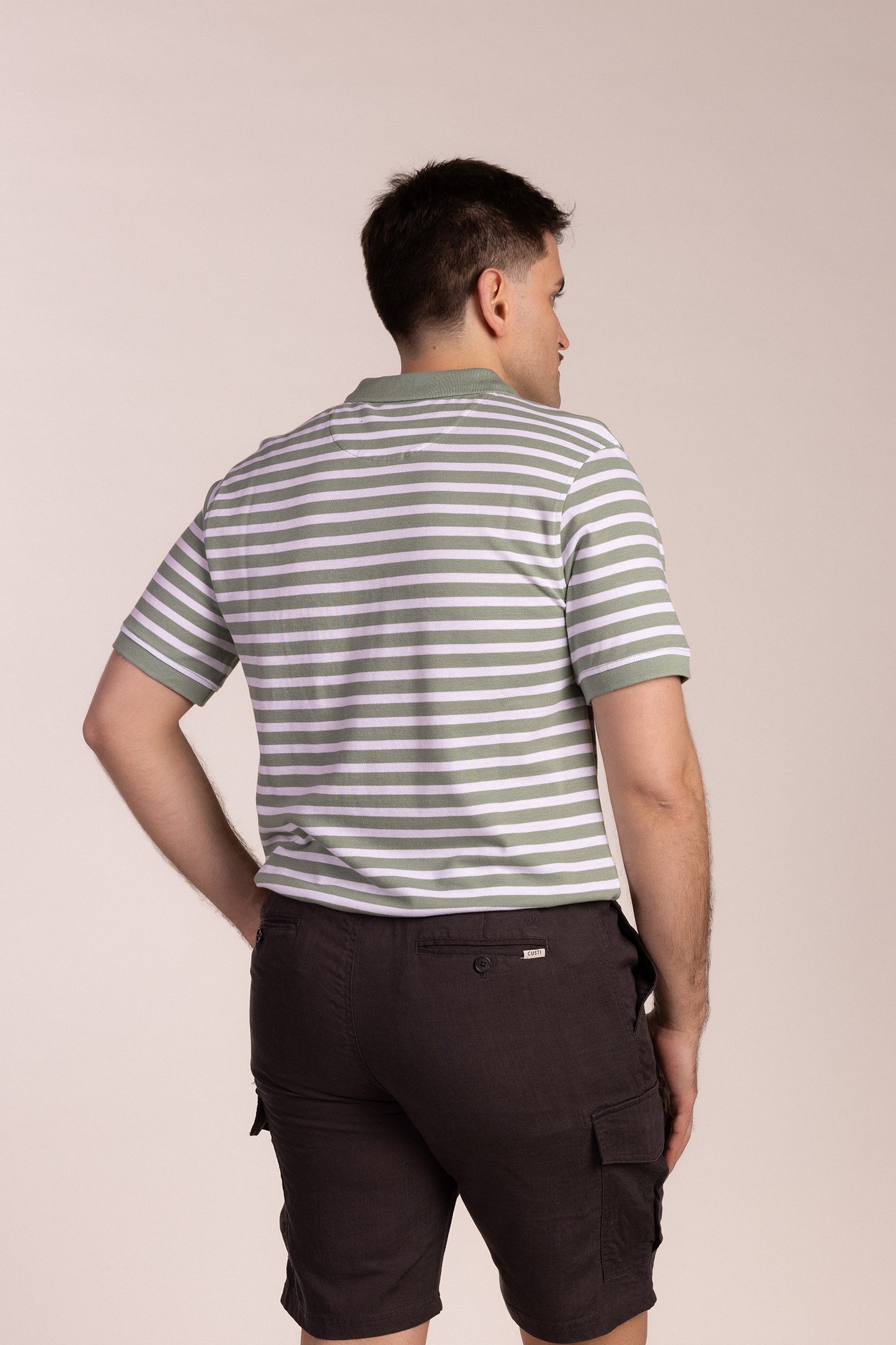 Polo Rayas Verde Oliva | Marsella