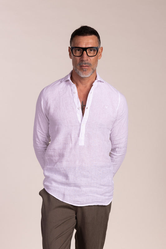 Polera Lino Blanco