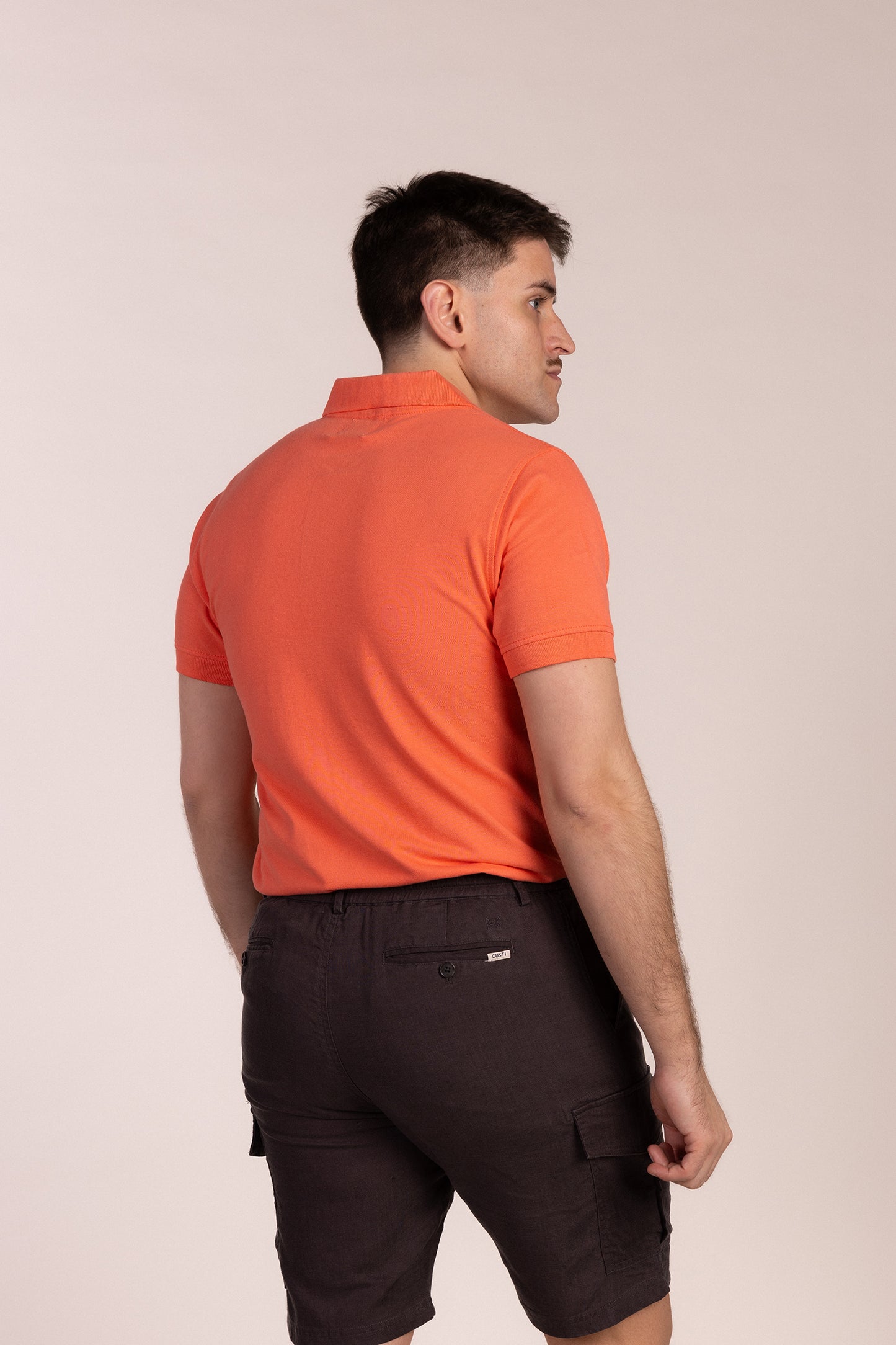 Polo Básico Manga Corta Coral