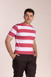 Camiseta Rayas Cereza | Monaco