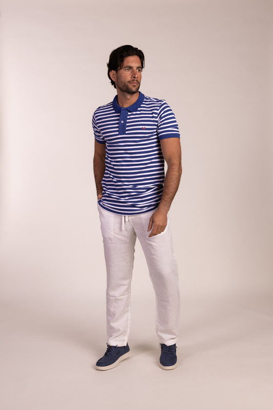 Polo Rayas Azul | Marsella