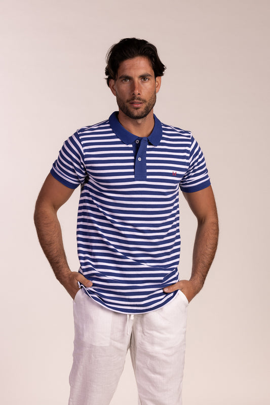 Polo Rayas Azul | Marsella