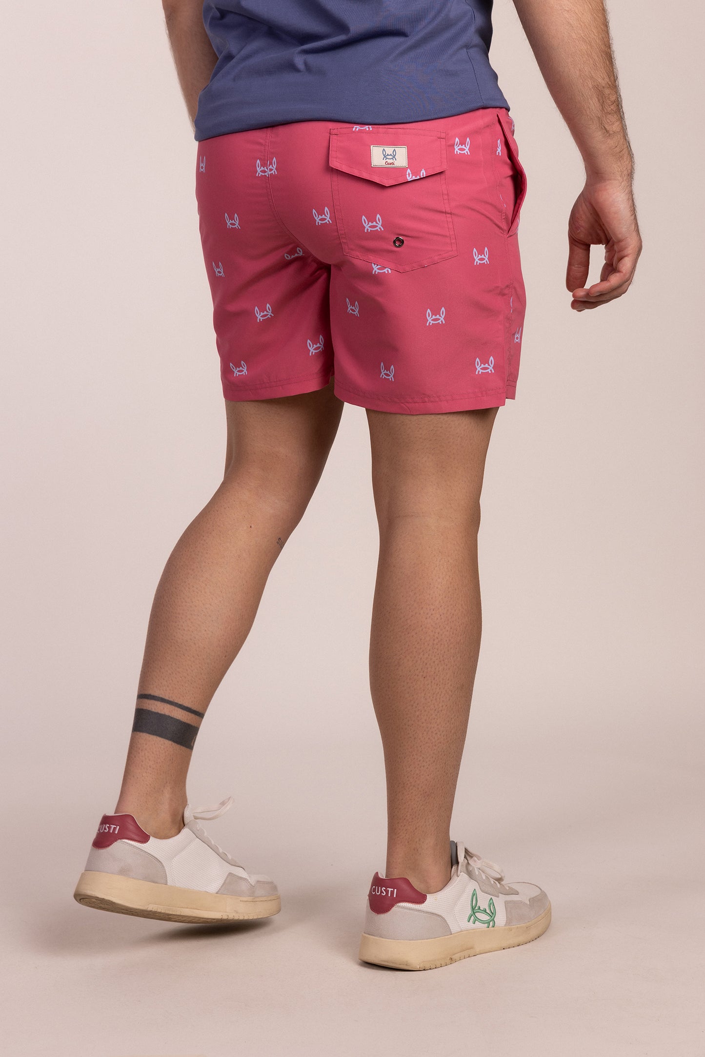 Bañador Estampado Cangrejito Fresa