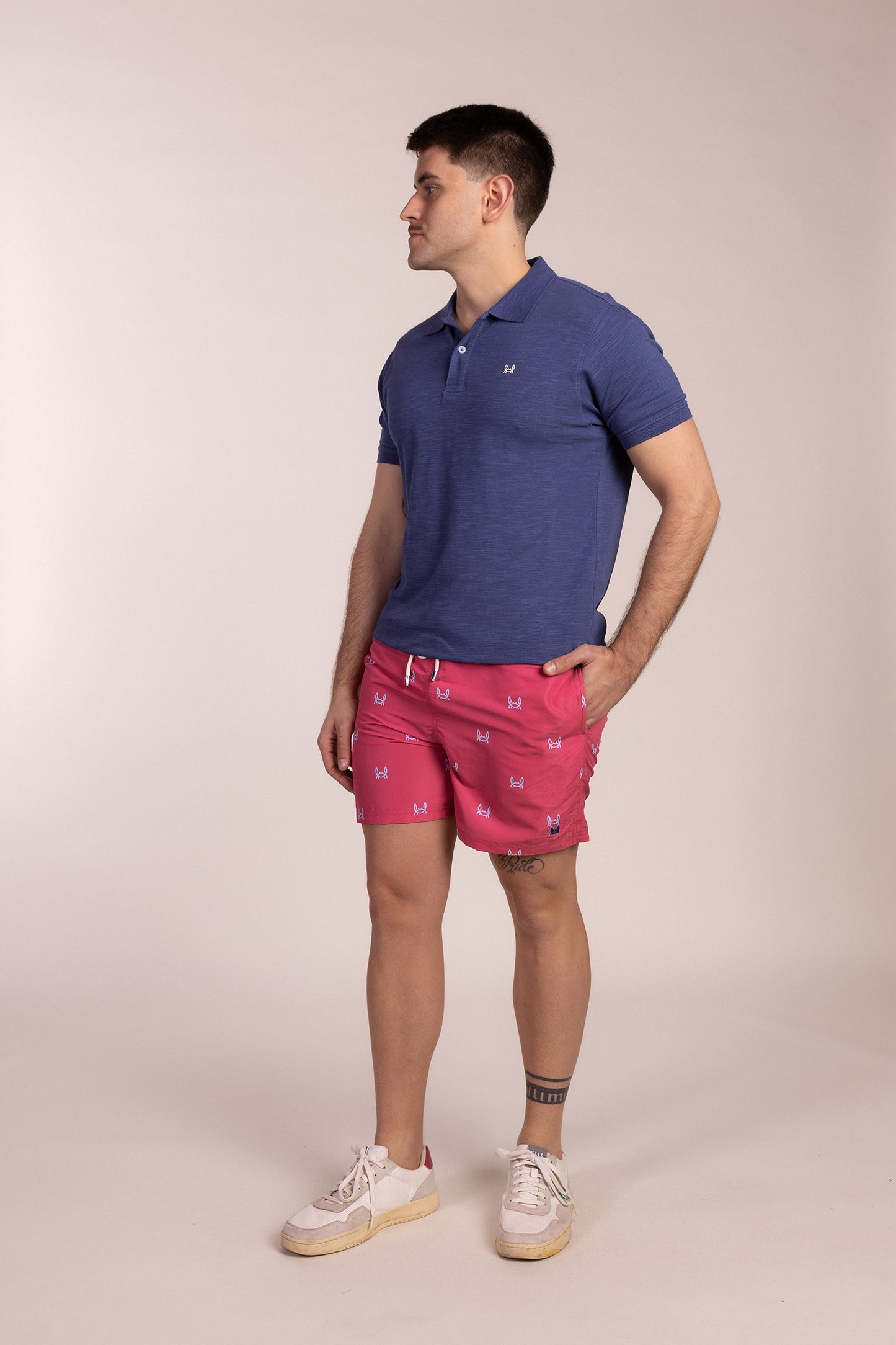 Polo Estructura Piqué Azul Indigo | Adrián
