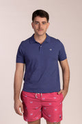 Polo Estructura Piqué Azul Indigo | Adrián