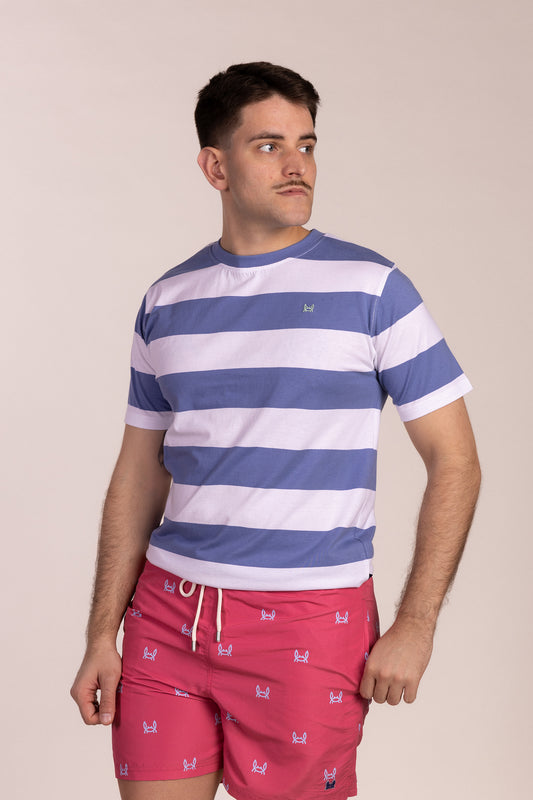 Camiseta Rayas Azul | Monaco