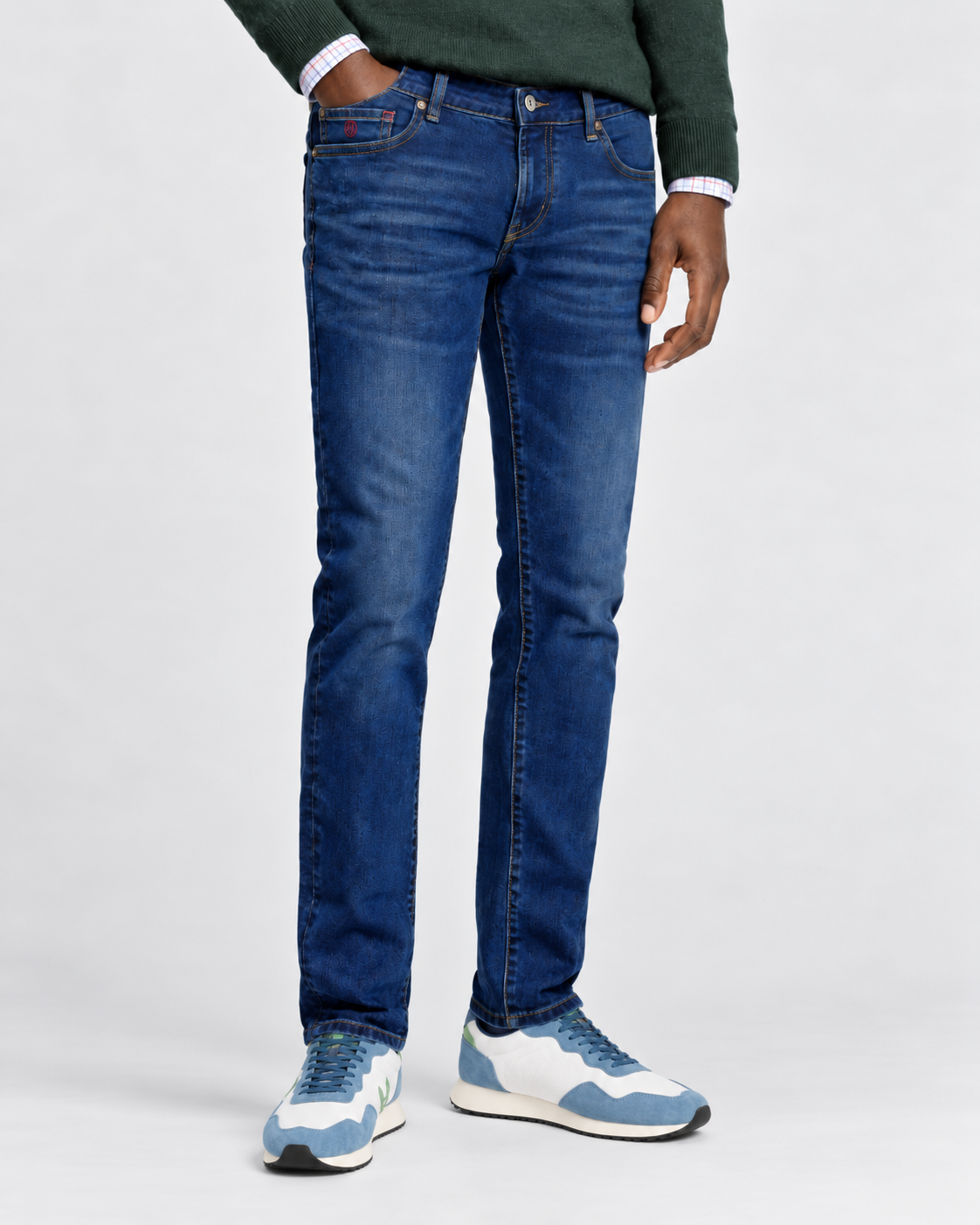 Pantalón Vaquero Elástico Slim Fit Piedra | Curro