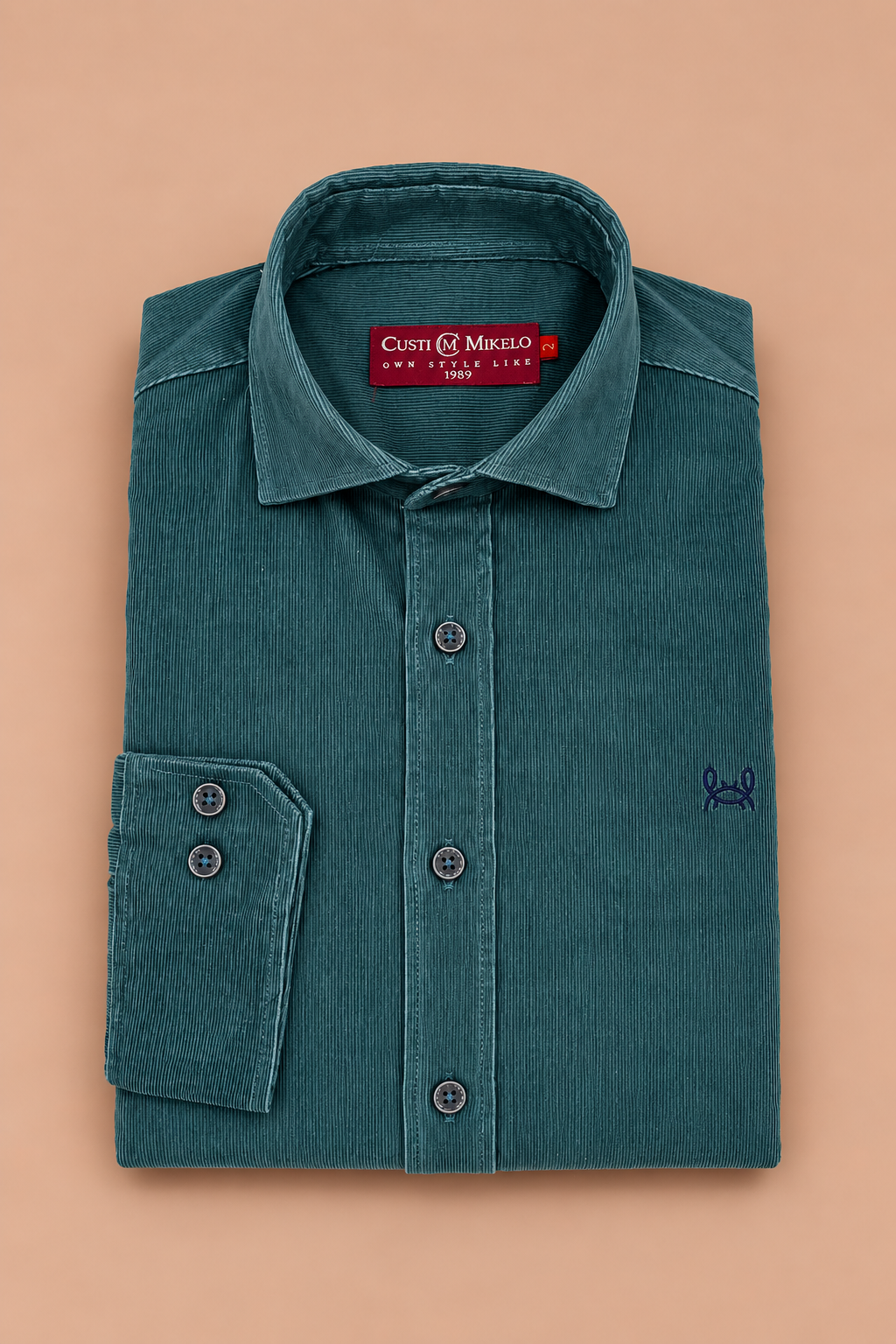 Camisa micropana petróleo