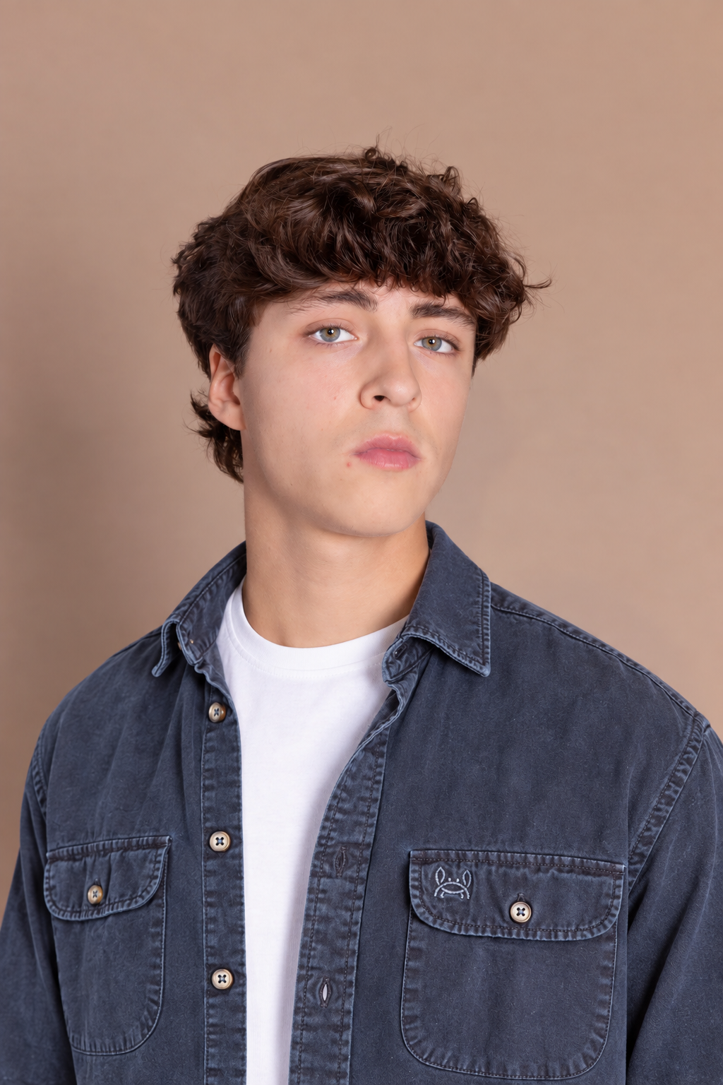 Sobrecamisa Garment Dyed Azul Marino | Zaragoza
