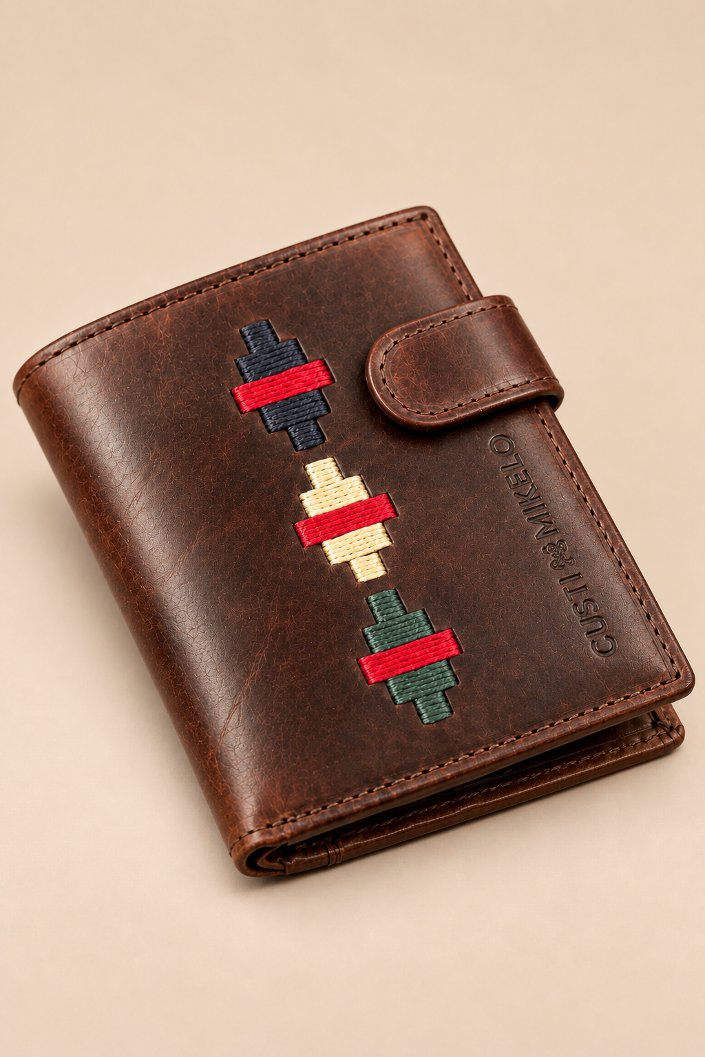 Cartera Piel Argentina Turquesa Marino