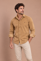 Camisa micropana camel