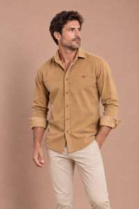 Camisa micropana camel
