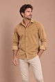 Camisa micropana camel