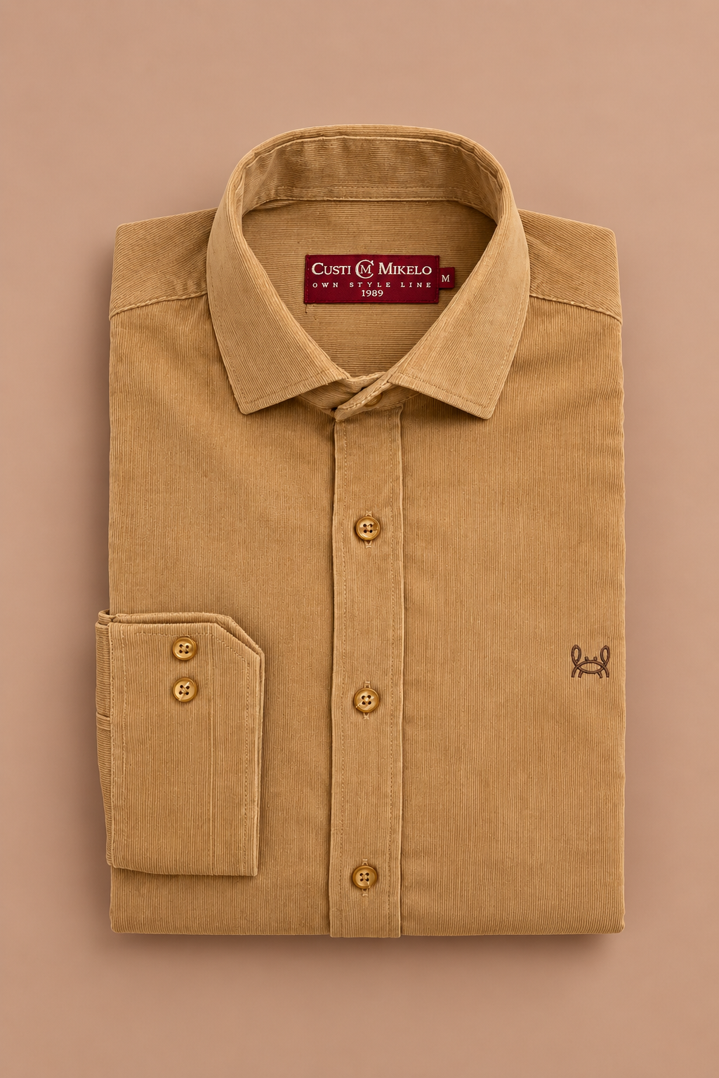 Camisa micropana camel