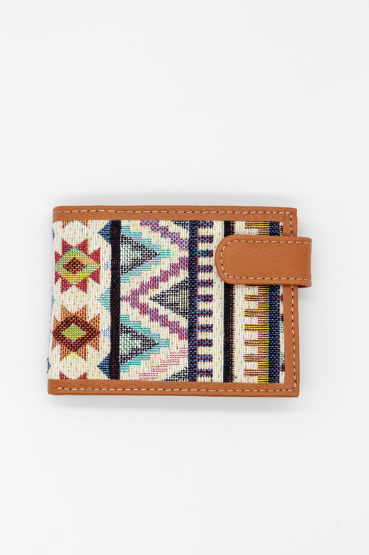 Cartera Étnica Rombo Lila