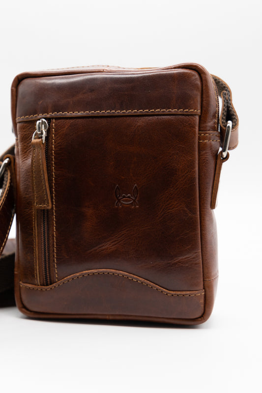 Bolso bandolera piel cuero