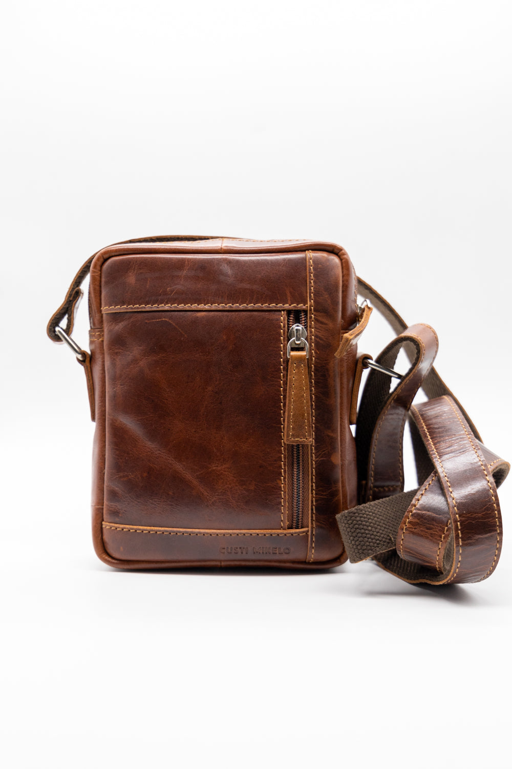 Bolso bandolera piel cuero