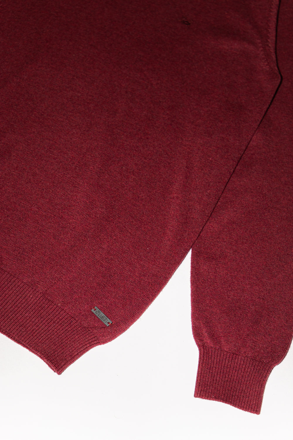 Jersey Básico Cuello Redondo Burdeos