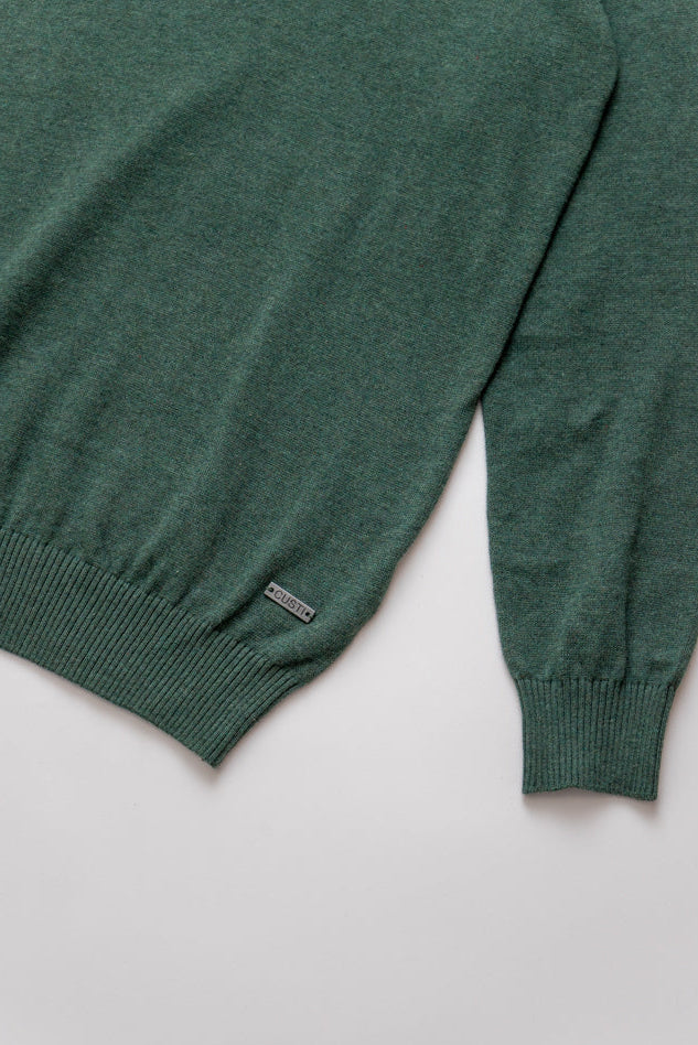 Jersey Básico Cuello Redondo Verde Césped