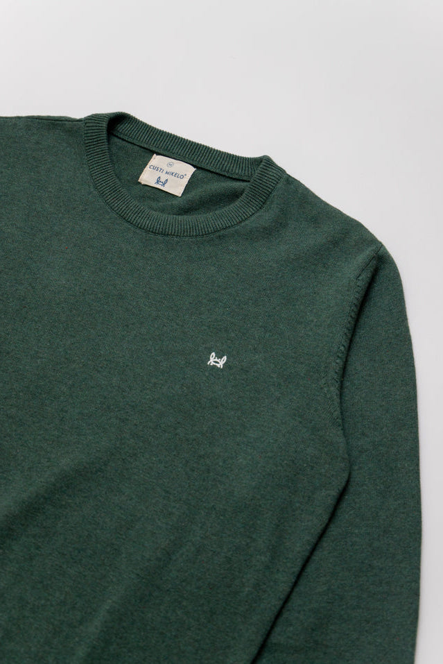 Jersey Básico Cuello Redondo Verde Césped
