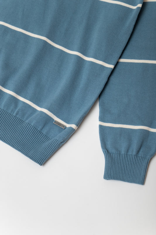 Jersey Raya Horizontal Azul Ácido