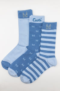 Pack 3 Calcetines Cangrejito | Azul