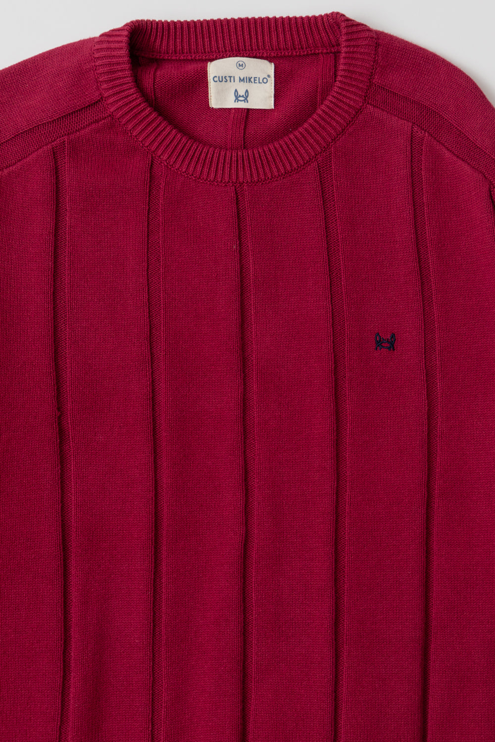 Jersey Raya Vertical Burdeos