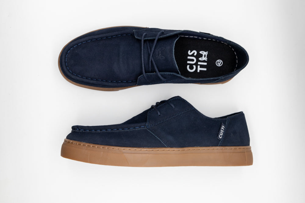 Zapato Serraje Azul Marino