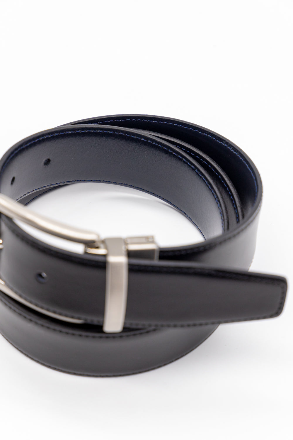 Cinturón piel reversible | Negro & Marino