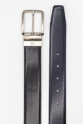 Cinturón piel reversible | Negro & Marino