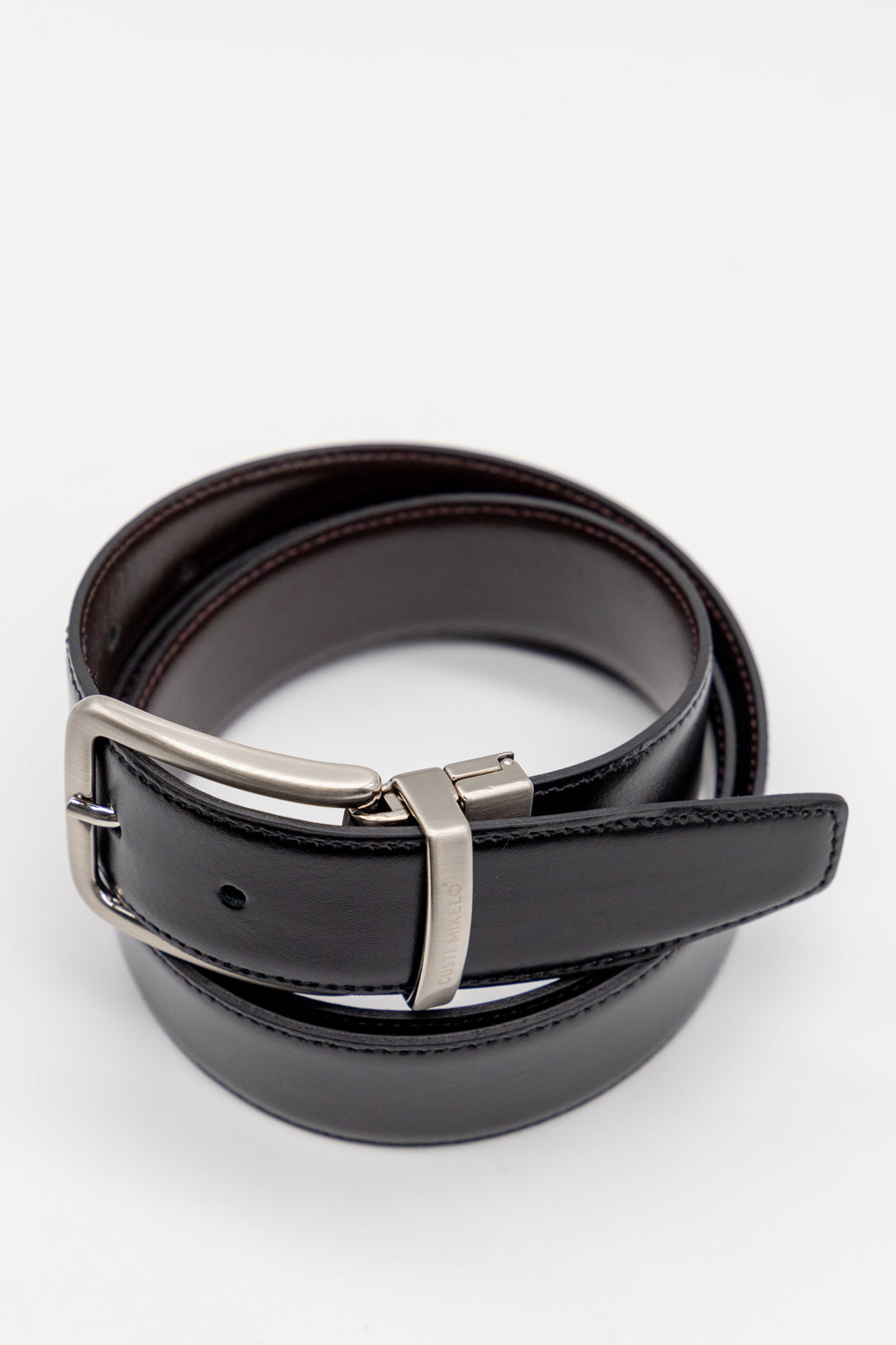 Cinturón piel reversible | Negro & Marrón