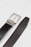 Cinturón piel reversible | Negro & Marrón