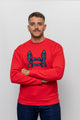 Sudadera Tela Rojo