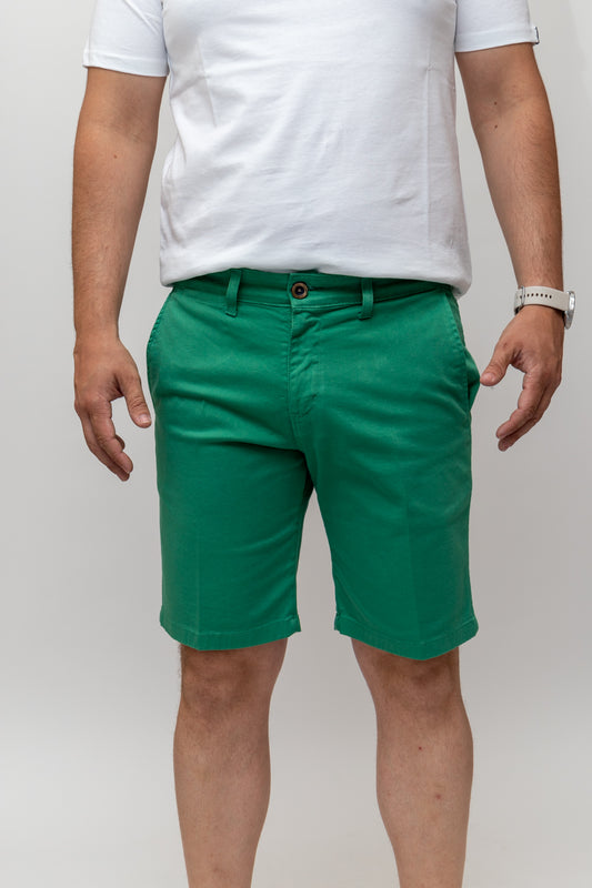 Bermuda Elástica Verde | Priego