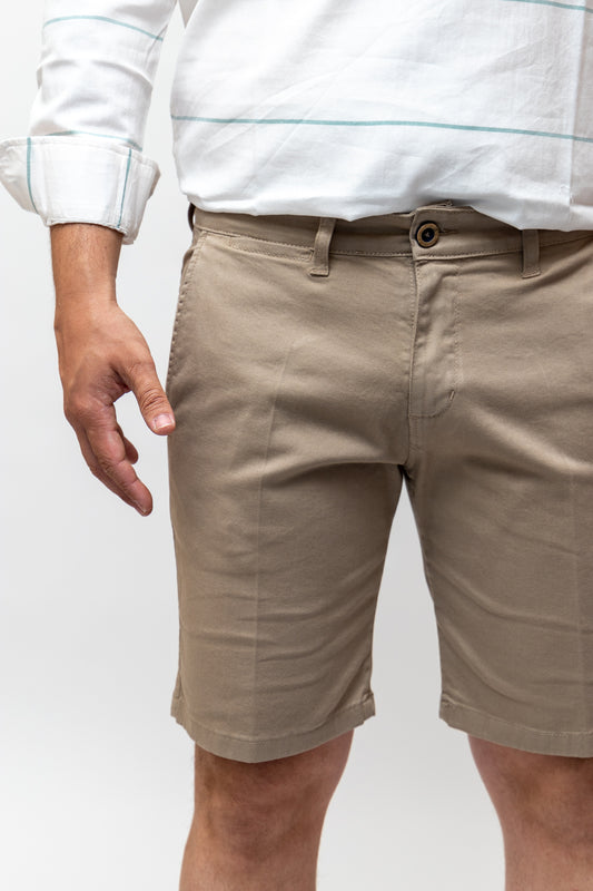 Bermuda Elástica Beige | Priego