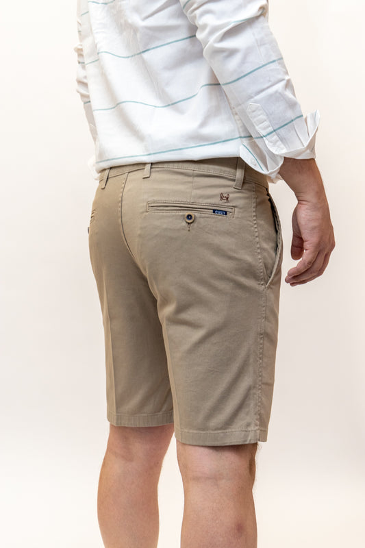 Bermuda Elástica Beige | Priego