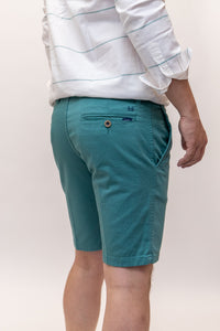 Bermuda Elástica Verde Azulado | Priego