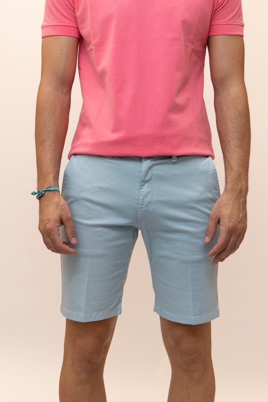 Bermuda Elástica Agua Marina | Priego