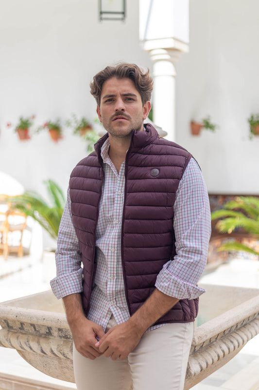 Chaleco Acolchado Granate