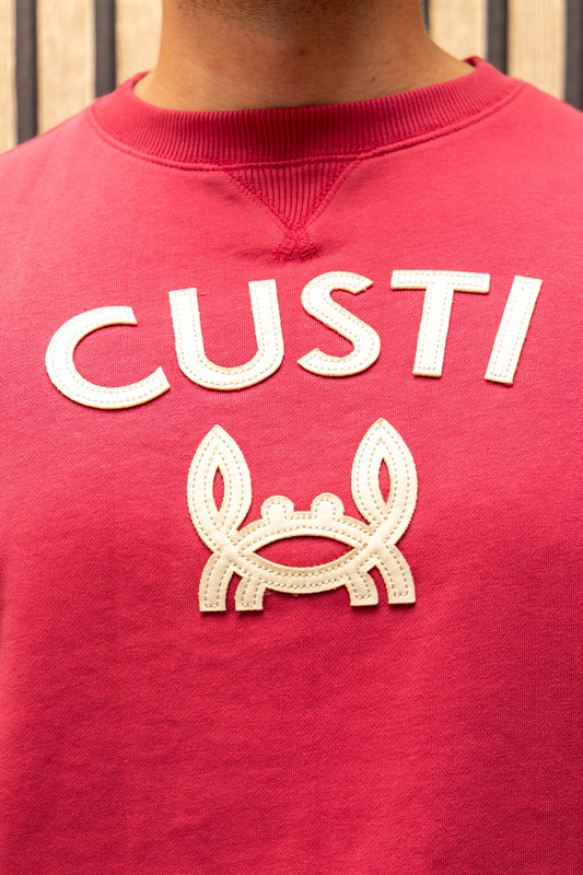 Sudadera Custi Cangrejito Burdeos