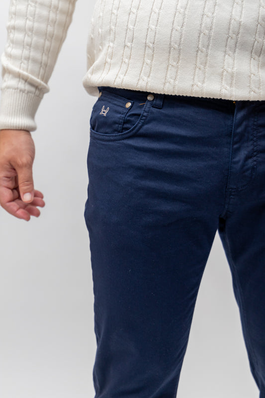 Pantalón 5 Bolsillos Azul Marino