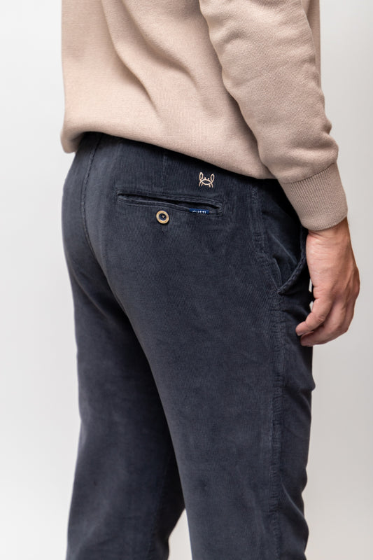 Pantalón Pana Gris Plomo