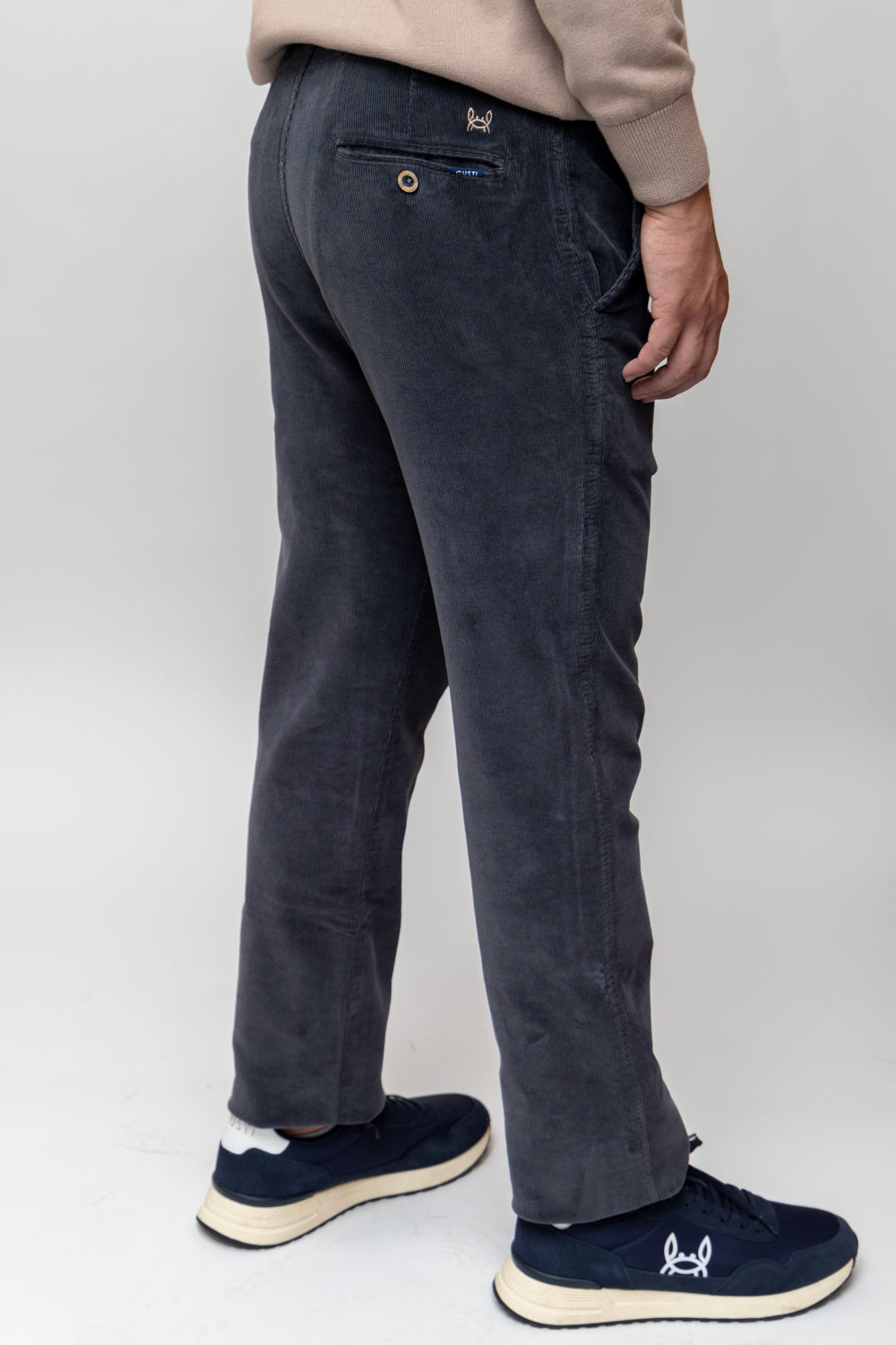 Pantalón Pana Gris Plomo