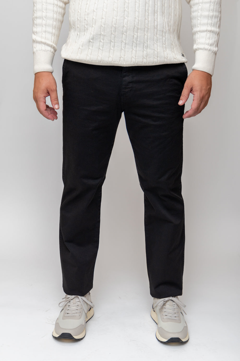 Pantalón Chino Elástico Negro | Jesulín