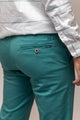 Pantalón Chino Elástico Verde Azulado | Jesulín