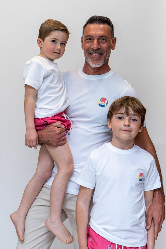 Camiseta Infantil Circulo Multicolor Blanca | Formentera